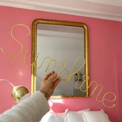 New Décoration murale dorée (personnalisable) Lettres Décoratives