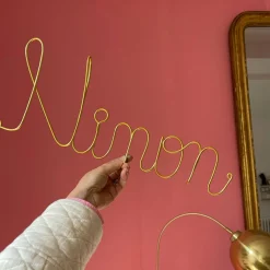 New Décoration murale dorée (personnalisable) Lettres Décoratives
