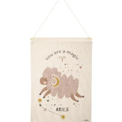 Nattiot Décoration murale zodiaque Bélier (40 x 50 cm)