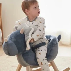 Sale Dinosaure à bascule en veloudoux TSO Jouet À Bascule