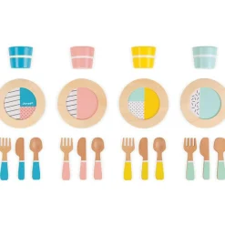 Janod Dînette en bois (20 pièces)