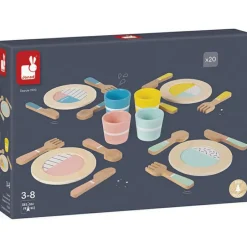 Janod Dînette en bois (20 pièces)