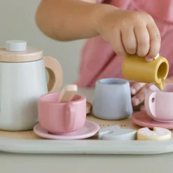 New Dînette service à thé en bois Dînette Et Aliments Factices