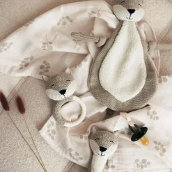 Doudou attache sucette Fox Doudou Attache Sucette