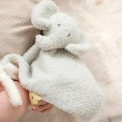 Best Doudou attache sucette Teddy Eléphant Gris Doudou Attache Sucette