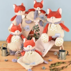 Doudou et Compagnie Doudou attache-sucette Romarin Le Renard (19 cm)
