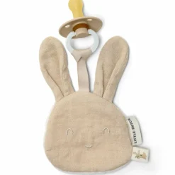 Online Doudou attache-tétine en gaze de coton Lapin Doudou Attache Sucette