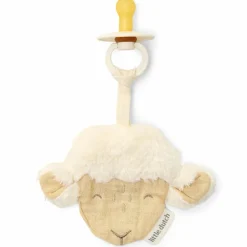 Discount Doudou attache-tétine en gaze de coton Mouton Doudou Attache Sucette