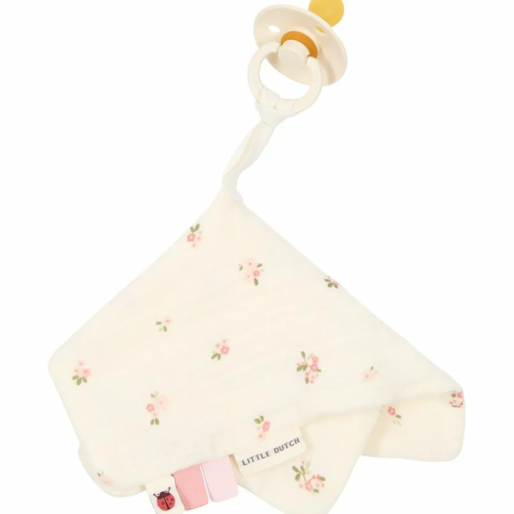 Doudou attache-tétine en gaze de coton Fairy Blossom Doudou Attache Sucette