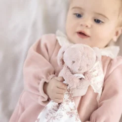 New Doudou Augustin le lapin rose Doudou Plat