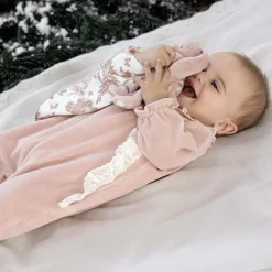 New Doudou Augustin le lapin rose Doudou Plat