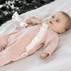 New Doudou Augustin le lapin rose Doudou Plat