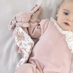 New Doudou Augustin le lapin rose Doudou Plat