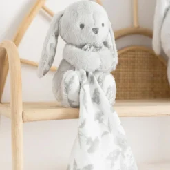 Doudou Augustin le lapin gris Doudou Plat