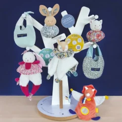 Discount Doudou boule 3 en 1 Chat Les petits futés Doudou Plat