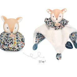 Outlet Doudou boule 3 en 1 Faon Les petits futés Doudou Plat
