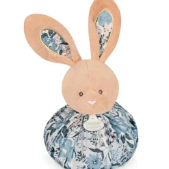 Clearance Doudou boule 3 en 1 Lapin bleu Les petits futés Doudou Plat