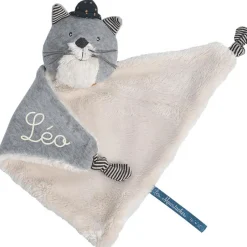 Moulin Roty Doudou chat Fernand Les Moustaches (personnalisable)