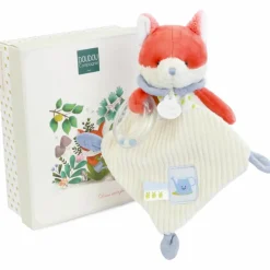 Doudou et Compagnie Doudou hochet Romarin Le Renard Dans Mon Jardin (21 cm)