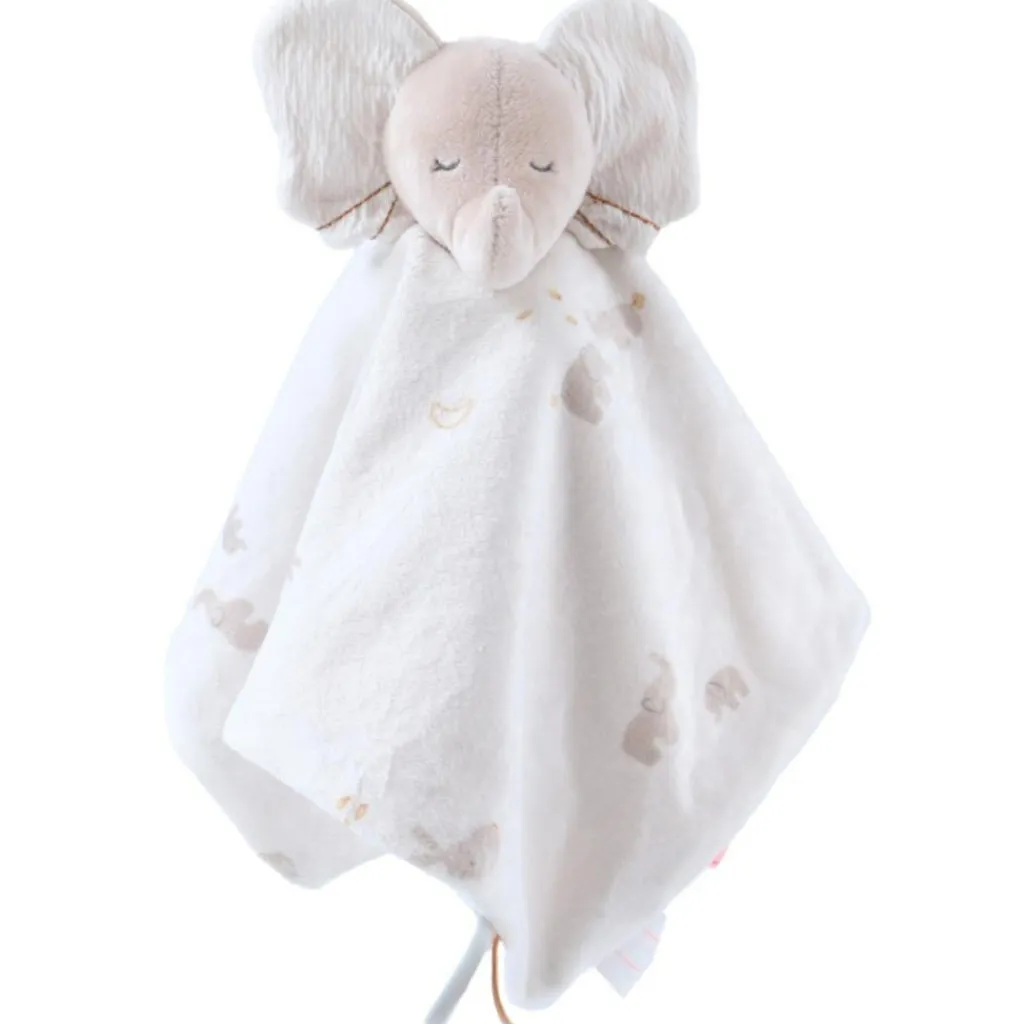 Clearance Doudou jour et nuit Bali, Moka & Snow Doudou Attache Sucette