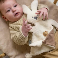 Sale Doudou Lapidou Teddy Glow phosphorescent Vanille Doudou Attache Sucette