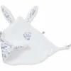 Sale Doudou lapin petit cœur forêt et microfibre blanc Doudou Attache Sucette