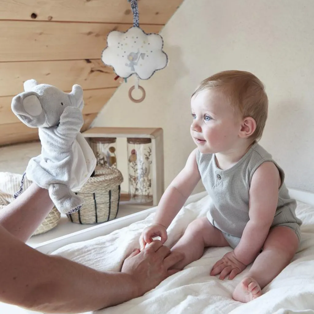 Kaloo Doudou marionnette éléphant (24 cm)