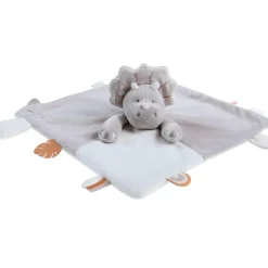 New Doudou marionnette Triceratops Ops en veloudoux greige (27 cm) Doudou Marionnette