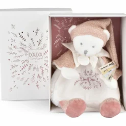 Doudou et Compagnie Doudou Ours cape Rose (25 cm)