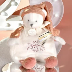 Doudou et Compagnie Doudou Ours cape Rose (25 cm)
