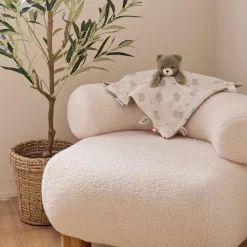 Doudou Ours réversible Jour et Nuit Orso Doudou Marionnette