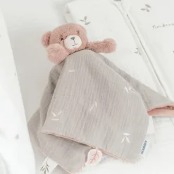 Noukie's Doudou Ours réversible Jour et Nuit Orso