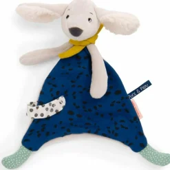 Sale Doudou Pilou bleu Puce et Pilou (personnalisable) Doudou Plat
