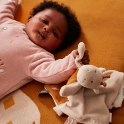Noukie's Doudou plat attache sucette Tiga la girafe TSO
