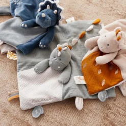 Noukie's Doudou plat attache sucette Tiga la girafe TSO