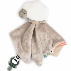 Clearance Doudou plat attache-sucette Sheepy Sable Doudou Attache Sucette