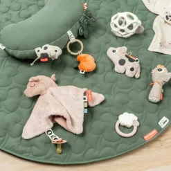 Done by Deer Doudou plat attache-sucette Pigee Rose