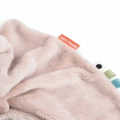 Done by Deer Doudou plat attache-sucette Pigee Rose