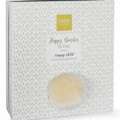 Doudou et Compagnie Doudou plat avec coffret lapin beige Happy Wild