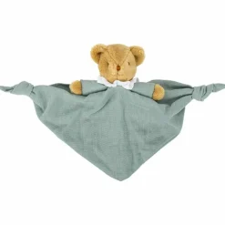 Online Doudou plat avec hochet Ours Celadon Doudou Plat