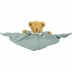 Online Doudou plat avec hochet Ours Celadon Doudou Plat