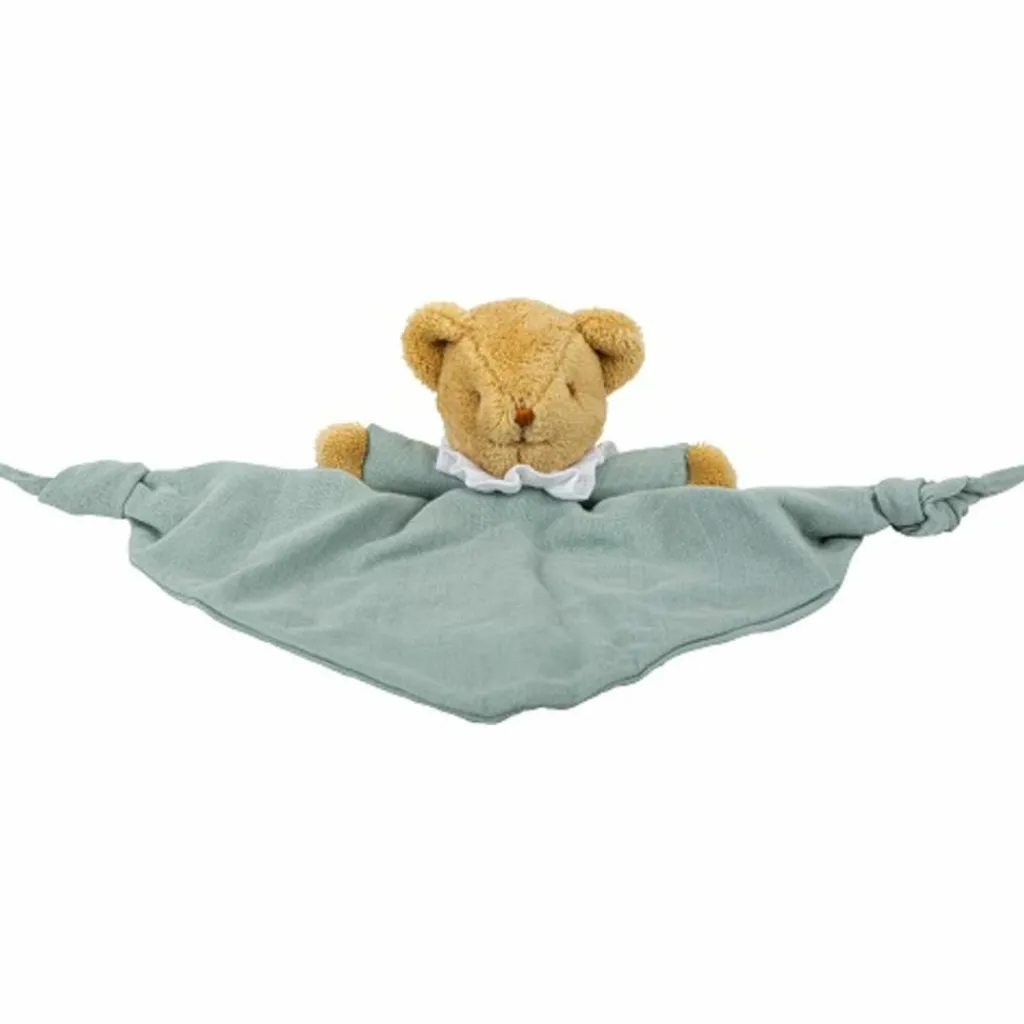 Online Doudou plat avec hochet Ours Celadon Doudou Plat