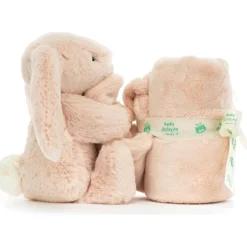 Jellycat Doudou plat Bashful Lapin Blush (34 cm)