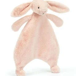 Jellycat Doudou plat Bashful Lapin Blush (20 cm)