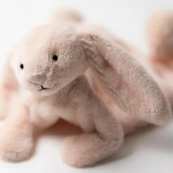 Jellycat Doudou plat Bashful Lapin Blush (20 cm)