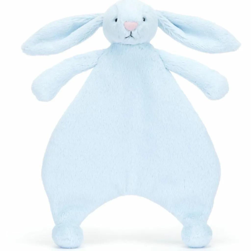 Jellycat Doudou plat Lapin Bleu