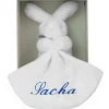 ANVIE Doudou plat lapin bleu (personnalisable)