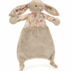 Jellycat Doudou plat Lapin en fleurs Beige