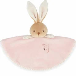 Kaloo Doudou plat Lapin rond rose