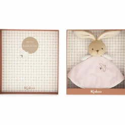 Kaloo Doudou plat Lapin rond rose